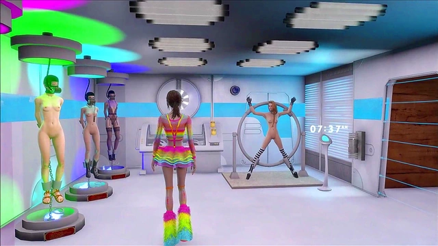 Sexy Fallout 4 Anime Babe Shows Off Hot 3D Body In Multi-Colored Outfit