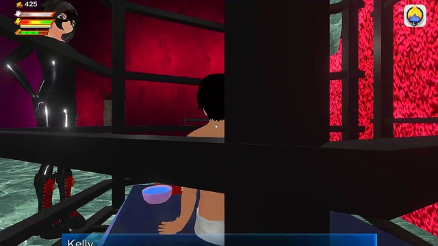 Crazy Femdom Dominatrix Spanks & Strapons Submissive Student For Humiliation