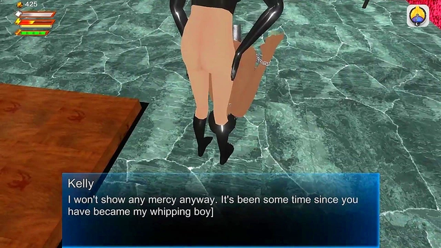 Crazy Femdom Dominatrix Spanks & Strapons Submissive Student For Humiliation