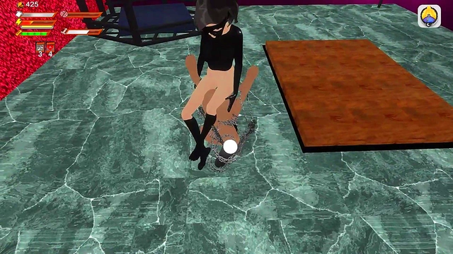 Crazy Femdom Dominatrix Spanks & Strapons Submissive Student For Humiliation