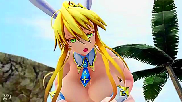 3D Anime Fate Couple Engage in Hot Sex On Banii