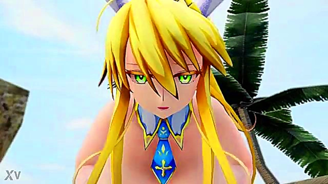 3D Anime Fate Couple Engage in Hot Sex On Banii