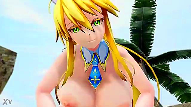 3D Anime Fate Couple Engage in Hot Sex On Banii