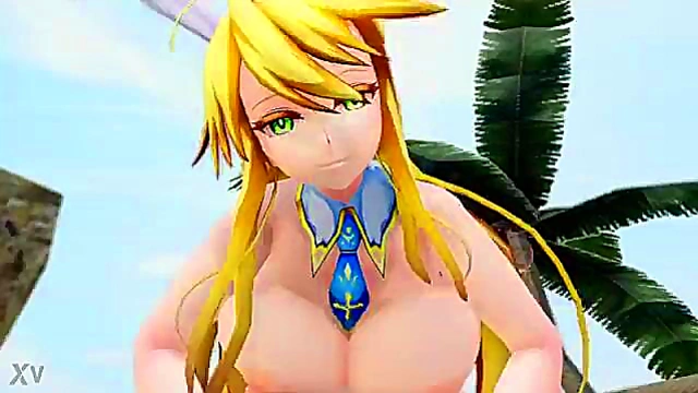 3D Anime Fate Couple Engage in Hot Sex On Banii