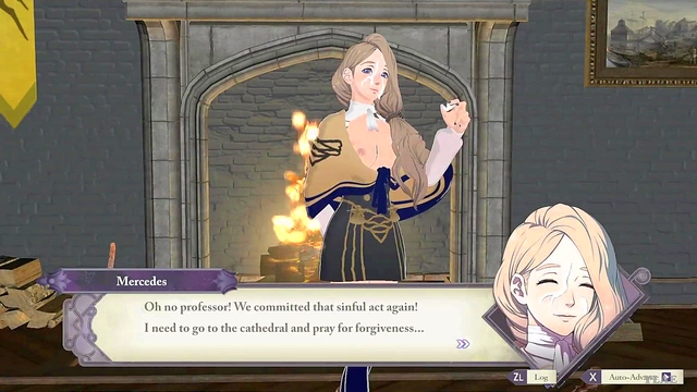 Mercedes from Fire Emblem Gets naughty in Anime Style Action