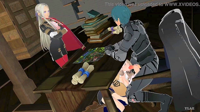 Mercedes from Fire Emblem Gets naughty in Anime Style Action