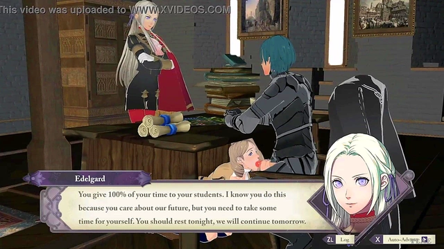 Mercedes from Fire Emblem Gets naughty in Anime Style Action
