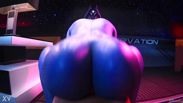 Liara's Big Booty Reverse-Cowgirl Ride In Spluckytama 3D Hentai Sex