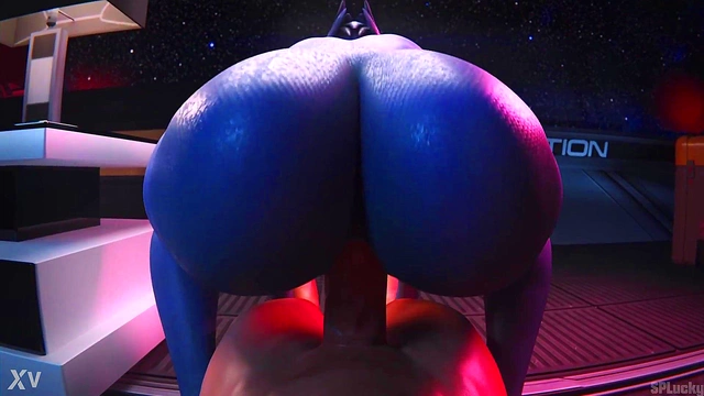 Liara's Big Booty Reverse-Cowgirl Ride In Spluckytama 3D Hentai Sex