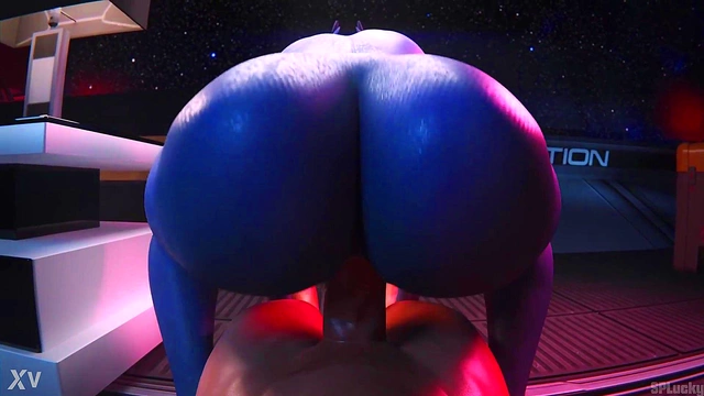 Liara's Big Booty Reverse-Cowgirl Ride In Spluckytama 3D Hentai Sex