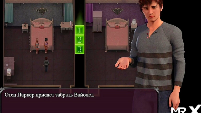 Horny Nurse Licks Two Pussies Simultaneously in Uncensored Hentai Game Scene