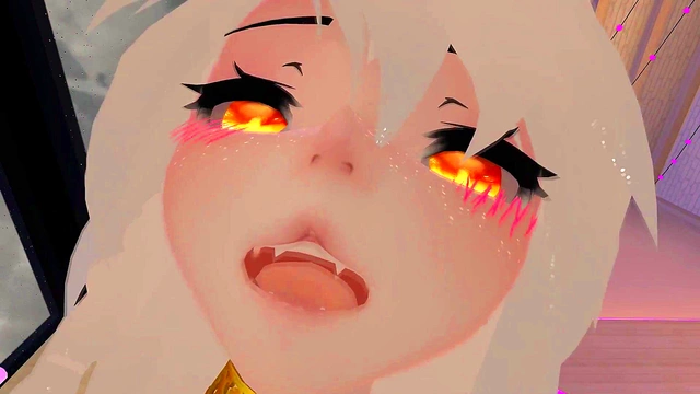 Hot Teen Angel Facesits & Moans Intensely in Uncensored 3D Hentai VRChat Session