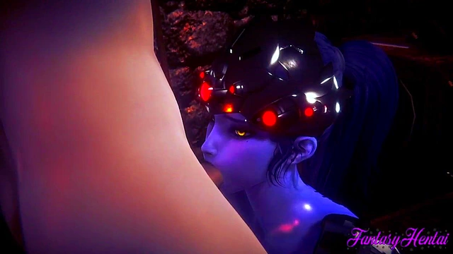 Widowmaker Overwatch Hentai – BDSM Cunnilingus, Handjob & Blowjob Feast