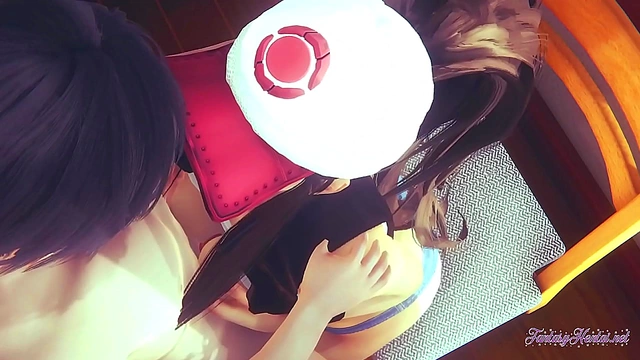 Hilda Gives Uncensored Pokemon Hentai Blowjob & Boobjob For Creampie Feast