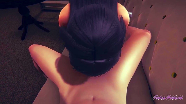 POV Tifa Sucks Dick & Gets Fucked Until Her Pussy & Mouth Are Filled With Cum