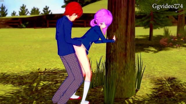 Teen Uniformed Cutie Gets Fucked Outdoors in Koikatsu Party 3D Anime Adventure