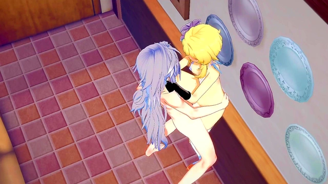 Lumine Gets Fucked By Razor In Hot Genshin Impact Hentai 3D Scenes With Creampie Finish