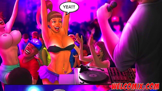 Brazilian Big-Ass Cartoon Chick Dances Erotic Chair Lap-Dance Seduction