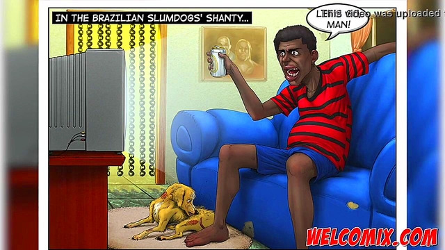 Brazilian Big-Ass Cartoon Chick Dances Erotic Chair Lap-Dance Seduction