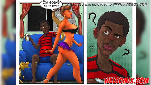 Brazilian Big-Ass Cartoon Chick Dances Erotic Chair Lap-Dance Seduction