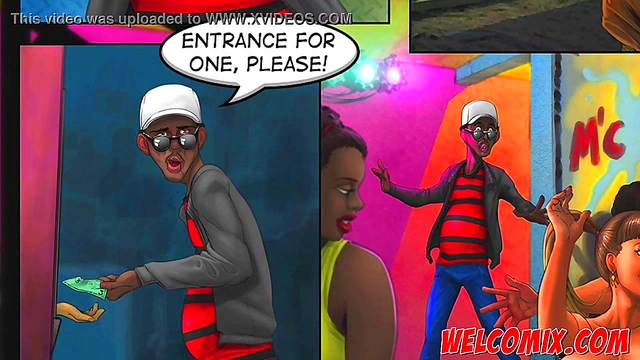 Brazilian Big-Ass Cartoon Chick Dances Erotic Chair Lap-Dance Seduction