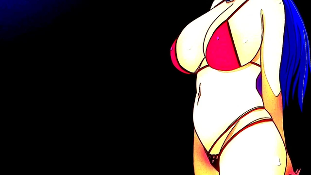 Horny Catgirl Masturbates in Shower With Big Tits & Glitchy Anime Beats