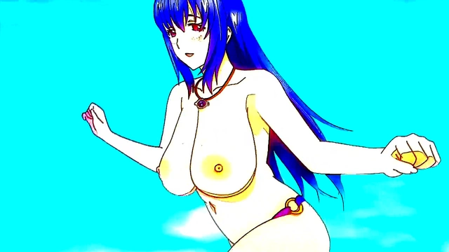 Horny Catgirl Masturbates in Shower With Big Tits & Glitchy Anime Beats