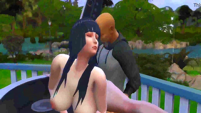 Kinky Anime Trio – Naruto, Sakura & Hinata Share Big Black Dick for Hardcore Fun