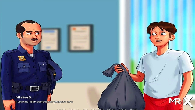 Hentai Cartoon – Summertime Saga’s Sexy Officer Gets Creampie After Passionate Kiss