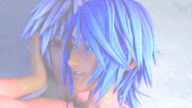 Aqua from Kingdom Hearts Gives Riku a Teasing 3D Thighjob Orgasm