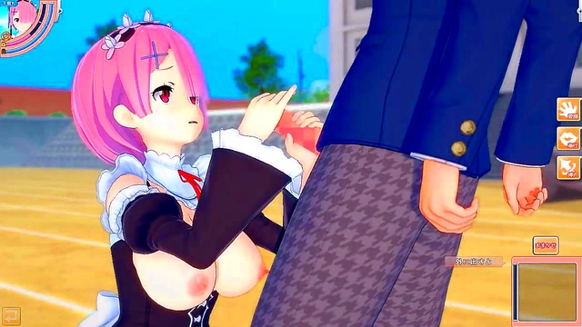 Ram's Busty Bliss – Re-Zero 3D Hentai Eroge Session With Handjob & Blowjob Ecstasy