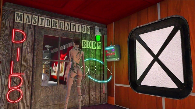 Sexy Brunette Anime Girl Enjoys Dildo And Intense Anal Action In Fallout 4 Style