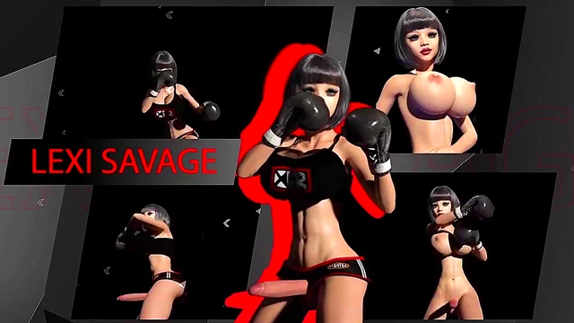 Huge-Busted Futa Babes Engage in Hot Lesbian Combat Anime Action