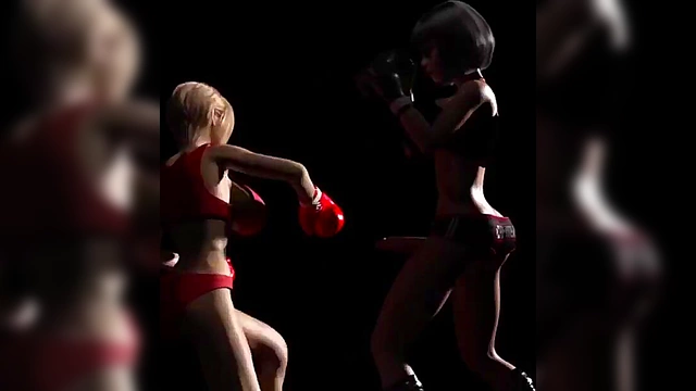 Huge-Busted Futa Babes Engage in Hot Lesbian Combat Anime Action