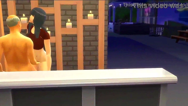 Hinata Cheats on Naruto with Bartender for Rough Anal Fun at Bonfire Party