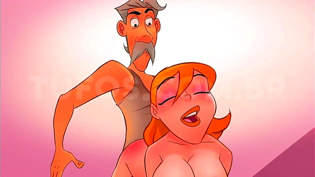 Horny Elderly Man Fucks Tight Anime Teen for Juicy Creampie