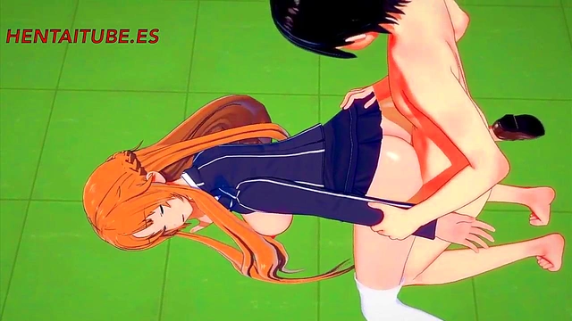 Asuna & Kirito’s Steamy Sword Art Online Hentai Session – Hot BJ & Cummy Finish