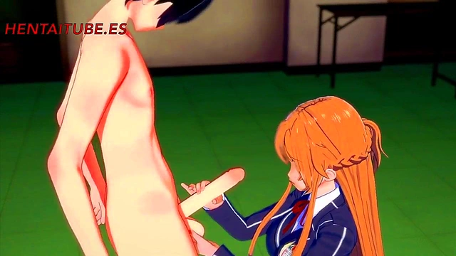 Asuna & Kirito’s Steamy Sword Art Online Hentai Session – Hot BJ & Cummy Finish