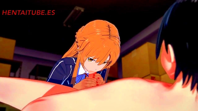Asuna & Kirito’s Steamy Sword Art Online Hentai Session – Hot BJ & Cummy Finish