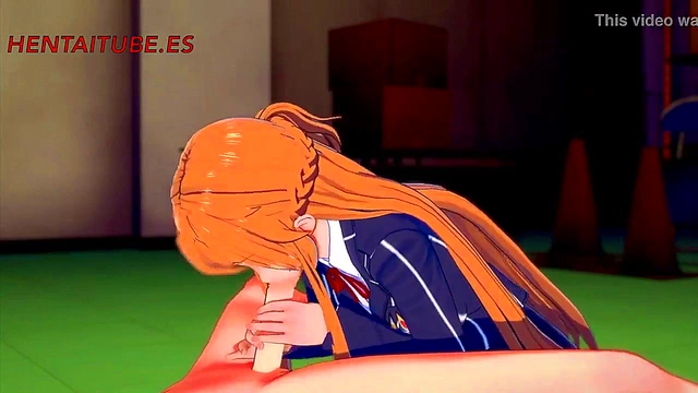 Asuna & Kirito’s Steamy Sword Art Online Hentai Session – Hot BJ & Cummy Finish