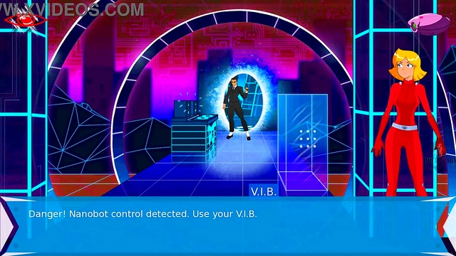 Blonde & Redhead Spies Get Trained Hard By Sam In High Heels Anime Action