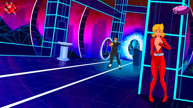 Blonde & Redhead Spies Get Trained Hard By Sam In High Heels Anime Action