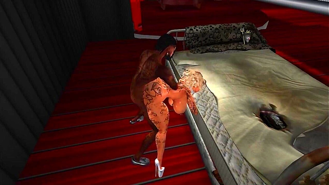 Blonde Anime Babe With Big Tits Exploring Interracial Anal And Oral Pleasure