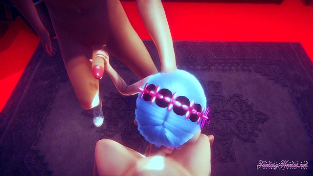 Rem Threesome Uncensored – Handjob, Blowjob & Boobjob Orgy in Re-Zero Hentai