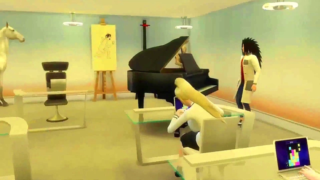 Madara Catches Student Watching Porn, Leads to Hot Threesome Anal Session