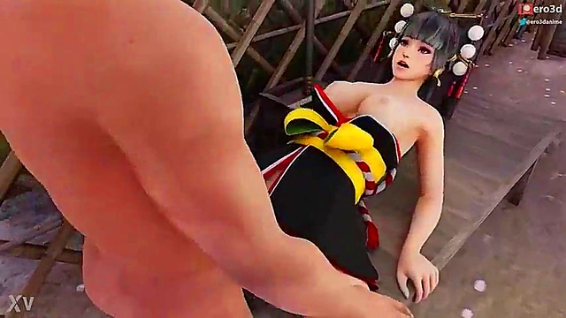 Princess Nyotengu's Uncensored Hentai Pleasure Time With DOA Animations