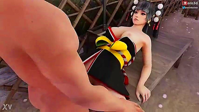 Princess Nyotengu's Uncensored Hentai Pleasure Time With DOA Animations