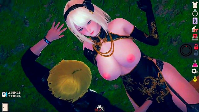 Blonde Big-Breasted Beauty in Cheongsam Takes On Island Life for Erotic 3D CG Fun