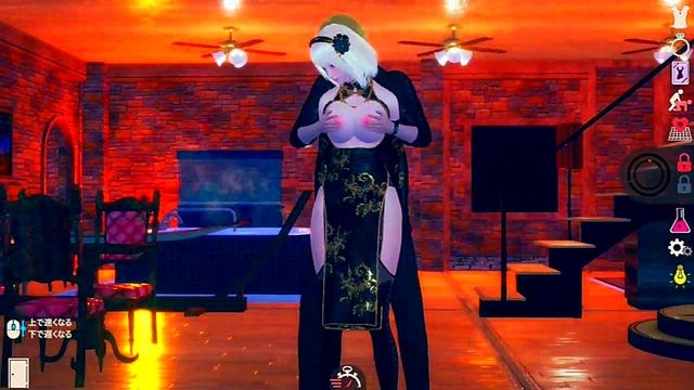 Blonde Big-Breasted Beauty in Cheongsam Takes On Island Life for Erotic 3D CG Fun