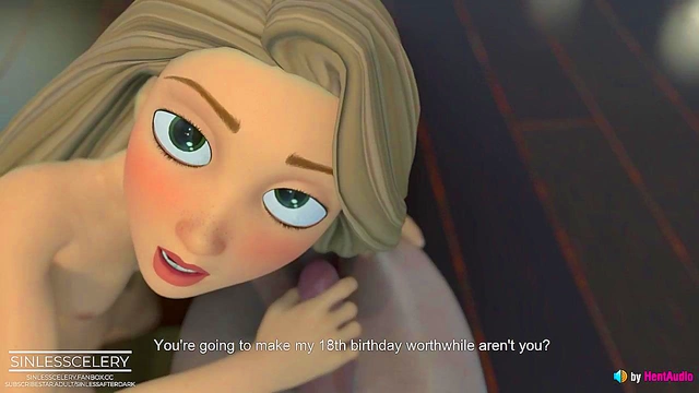 Rapunzel's 18th Birthday Anime Adventure With Disney Magic And Blender Action